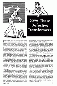 Defective Transformers 1